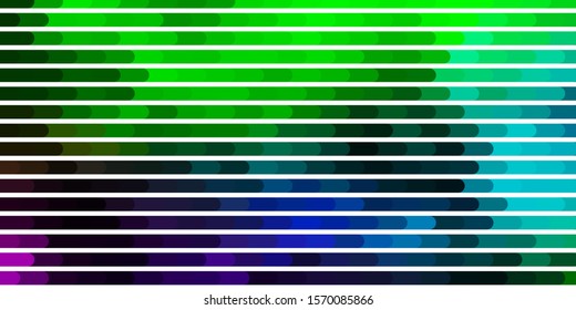 Light Pink, Green vector template with lines. Gradient illustration with straight lines in abstract style. Template for your UI design.