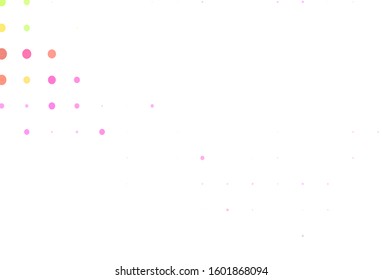 Light Pink, Green vector template with circles. Blurred decorative design in abstract style with bubbles. Pattern for beautiful websites.