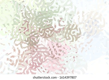 Light Pink, Green vector template with chaotic shapes. Simple colorful illustration with abstract gradient shapes. Modern design for your business card.