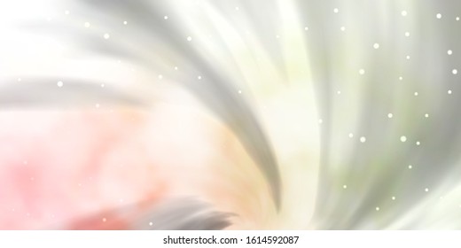 Light Pink, Green vector template with neon stars. Blur decorative design in simple style with stars. Theme for cell phones.