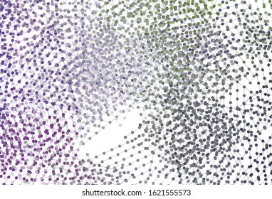 Light Pink, Green vector template with crystals, circles. Modern abstract illustration with colorful dots, lines. Template for wallpapers.