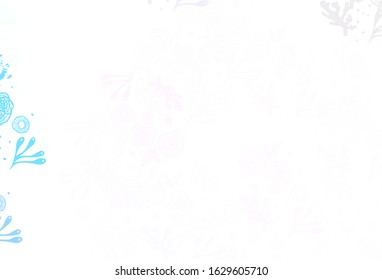 Light Pink, Green vector template with chaotic shapes. Modern abstract illustration with colorful random forms. Simple design for your web site.