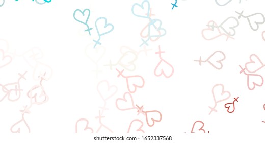 Light Pink, Green vector template with businesswoman signs. Illustration with signs of women's strength and power. Elegant design for wallpapers.