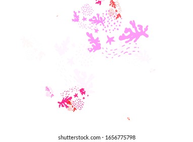 Light Pink, Green vector template with chaotic shapes. Colorful chaotic forms with gradient in modern style. Elegant design for wallpapers.
