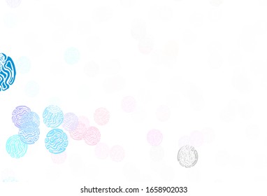 Light Pink, Green vector template with chaotic shapes. Decorative design in abstract style with random forms. Best smart design for your business.