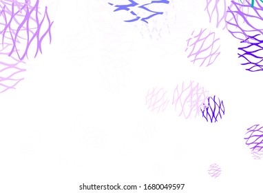 Light Pink, Green vector template with circles, lines. Illustration with colorful circles, lines in abstract style. Pattern for textures of wallpapers.