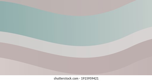 Plantilla vectorial verde rosa claro con curvas. Ilustración colorida en estilo abstracto con líneas dobladas. Patrón para sitios web, páginas de inicio.