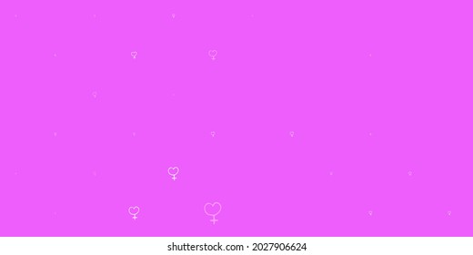 Light Pink, Green vector template with businesswoman signs. Abstract illustration with a depiction of women power. Design for International Women Day.