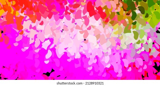 Light pink, green vector template with abstract forms. Illustration with colorful shapes in abstract style. Simple illustration for your web site.