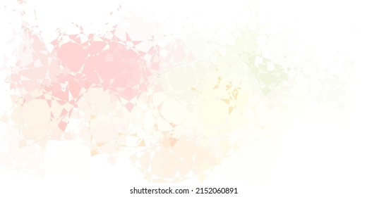 Light Pink, Green vector template with triangle shapes. Smart abstract illustration with triangle forms in modern style. Template for commercials.