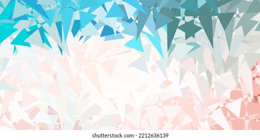 Light Pink, Green vector template with abstract forms. Simple design in abstract style with gradient forms. Background for cell phones.