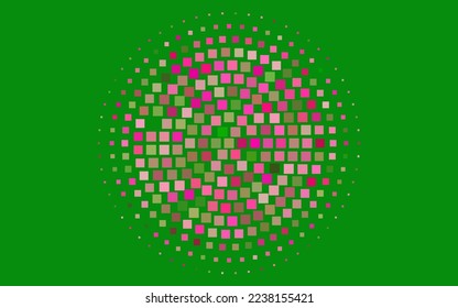 Light Pink, Green vector template with crystals, rectangles. Rectangles on abstract background with colorful gradient. The template can be used as a background.