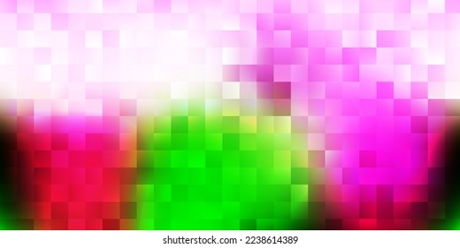 Light pink, green vector template with rectangles. Colorful abstract illustration with gradient rectangles. The basis for your social network design.