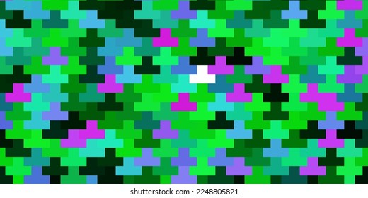 Plantilla vectorial verde rosa claro en rectángulos. Rectángulos con gradiente colorido sobre fondo abstracto. Plantilla para teléfonos móviles.