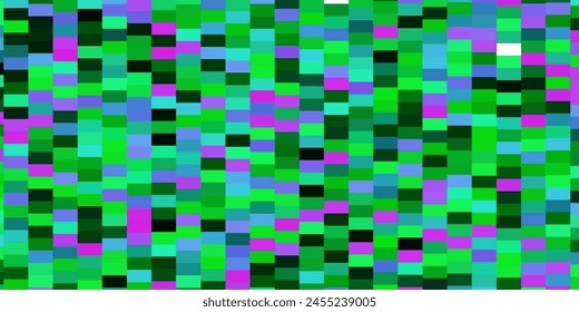 Light Pink, Green vector template in rectangles. Abstract gradient illustration with colorful rectangles. Design for your business promotion.