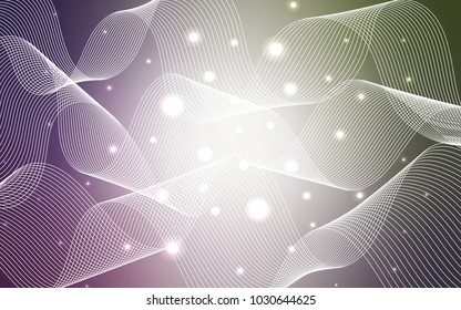Light Pink, Green vector texture with birthday confetti. Glitter abstract illustration with colorful confetti, ribbons. The pattern can be used for birthday gifts, congratulations.