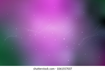 Light Pink, Green vector texture with disks. Abstract illustration with colored bubbles in nature style. The pattern can be used for aqua ad, booklets.