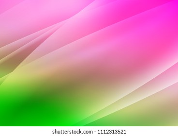 Light Pink, Green vector texture with colored lines. Modern geometrical abstract illustration with staves. Best design for your ad, poster, banner.