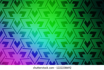 Light Pink, Green vector texture with triangular style. Modern abstract illustration with colorful triangles. Pattern for websites.