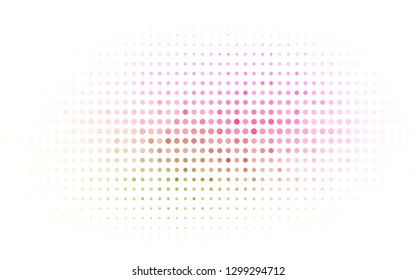 Light Pink, Green vector texture with disks. Abstract illustration with colored bubbles in nature style. Design for posters, banners.