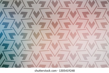 Light Pink, Green vector texture with triangular style. Decorative design in abstract style with triangles. Best design for poster, banner.