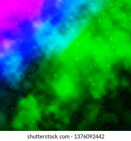 Light Pink, Green vector texture with beautiful stars. Modern geometric abstract illustration with stars. Theme for cell phones.