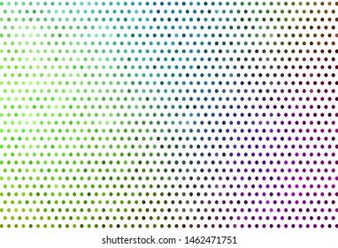 Light Pink, Green vector texture with disks. Abstract illustration with colored bubbles in nature style. Pattern for ads, leaflets.
