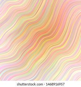 Light Pink, Green vector texture with circular arc. Colorful illustration in circular style with lines. Pattern for websites, landing pages.