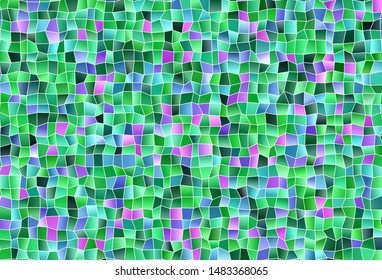 Light Pink, Green vector texture in rectangular style. Modern abstract illustration with colorful rectangles. Best design for your ad, poster, banner.