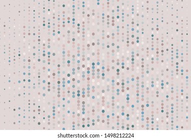 Light Pink, Green vector texture with disks. Blurred bubbles on abstract background with colorful gradient. Pattern for ads, leaflets.