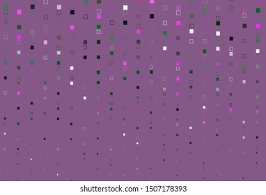 Light Pink, Green vector texture with rectangular style. Illustration with set of colorful rectangles. Pattern for busines booklets, leaflets.