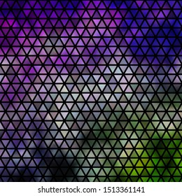 Light Pink, Green vector texture with triangular style. Decorative design in abstract style with triangles. Pattern for websites.