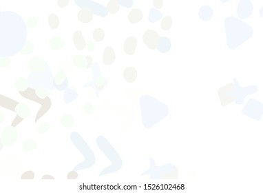 Light Pink, Green vector texture with abstract forms. Decorative design in abstract style with random forms. Simple design for your web site.