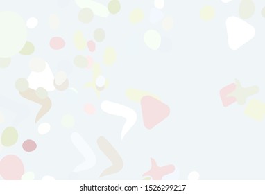 Light Pink, Green vector texture with abstract forms. Decorative design in abstract style with random forms. Simple design for your web site.