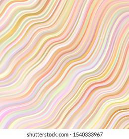 Light Pink, Green vector texture with circular arc. Colorful illustration in circular style with lines. Pattern for websites, landing pages.