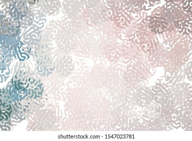 Light Pink, Green vector texture with abstract forms. Illustration with colorful gradient shapes in abstract style. Background for a cell phone.