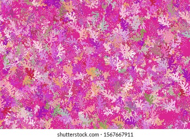 Light Pink, Green vector texture with abstract forms. Decorative design in abstract style with random forms. Best smart design for your business.