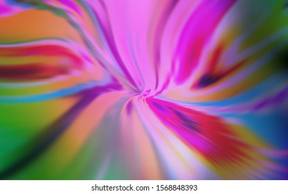 Light Pink, Green vector texture with curved lines. Colorful illustration in abstract style with gradient. Pattern for your business design.