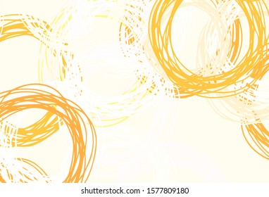 Light Pink, Green vector texture with disks. Beautiful colored illustration with blurred circles in nature style. Design for your business advert.