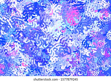 Light Pink, Green vector texture with abstract forms. Decorative design in abstract style with random forms. Elegant design for wallpapers.