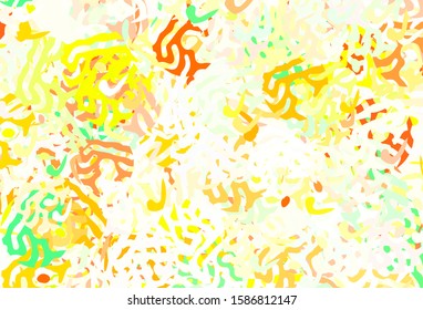 Light Pink, Green vector texture with abstract forms. Illustration with colorful gradient shapes in abstract style. Best smart design for your business.