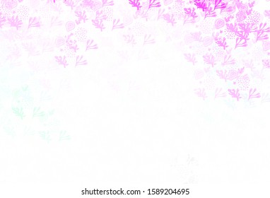 Light Pink, Green vector texture with abstract forms. Simple colorful illustration with abstract gradient shapes. Best smart design for your business.