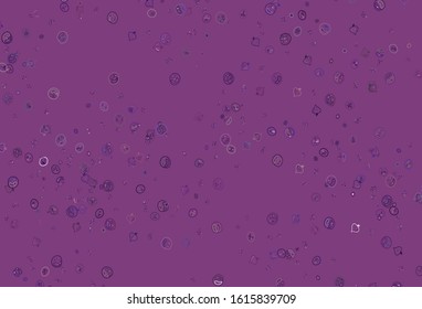 Light Pink, Green vector texture with delicious snacks. Abstract background with colorful Fast Food illustrations. Pattern for menu of cafes, bars, restaurants.