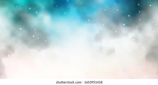 Light Pink, Green vector texture with beautiful stars. Modern geometric abstract illustration with stars. Theme for cell phones.