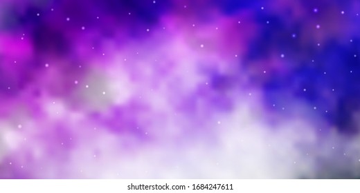 Color rosa claro, textura vectorial verde con bellas estrellas. Dibujo abstracto geométrico moderno con estrellas. Patrón para sitios web, páginas de inicio.