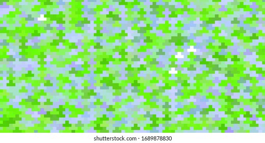 Light Pink, Green vector texture in rectangular style. Colorful illustration with gradient rectangles and squares. Pattern for business booklets, leaflets