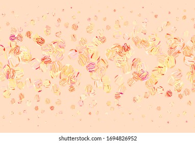 Light Pink, Green vector texture with bent lines. A shining illustration, which consists of curved lines. Brand new design for your ads, poster, banner.