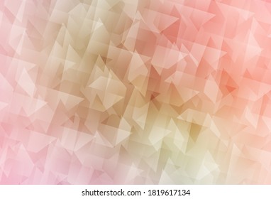 Light Pink, Green vector texture in rectangular style. Beautiful illustration with rectangles and squares. Smart design for your business advert.