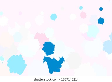 Light Pink, Green vector texture with abstract forms. Illustration with colorful gradient shapes in abstract style. Best smart design for your business.