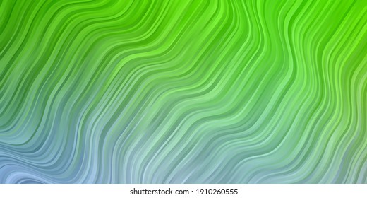 Color rosa claro, textura vectorial verde con líneas irregulares. Nueva ilustración de color con líneas dobladas. Patrón para sitios web, páginas de inicio.